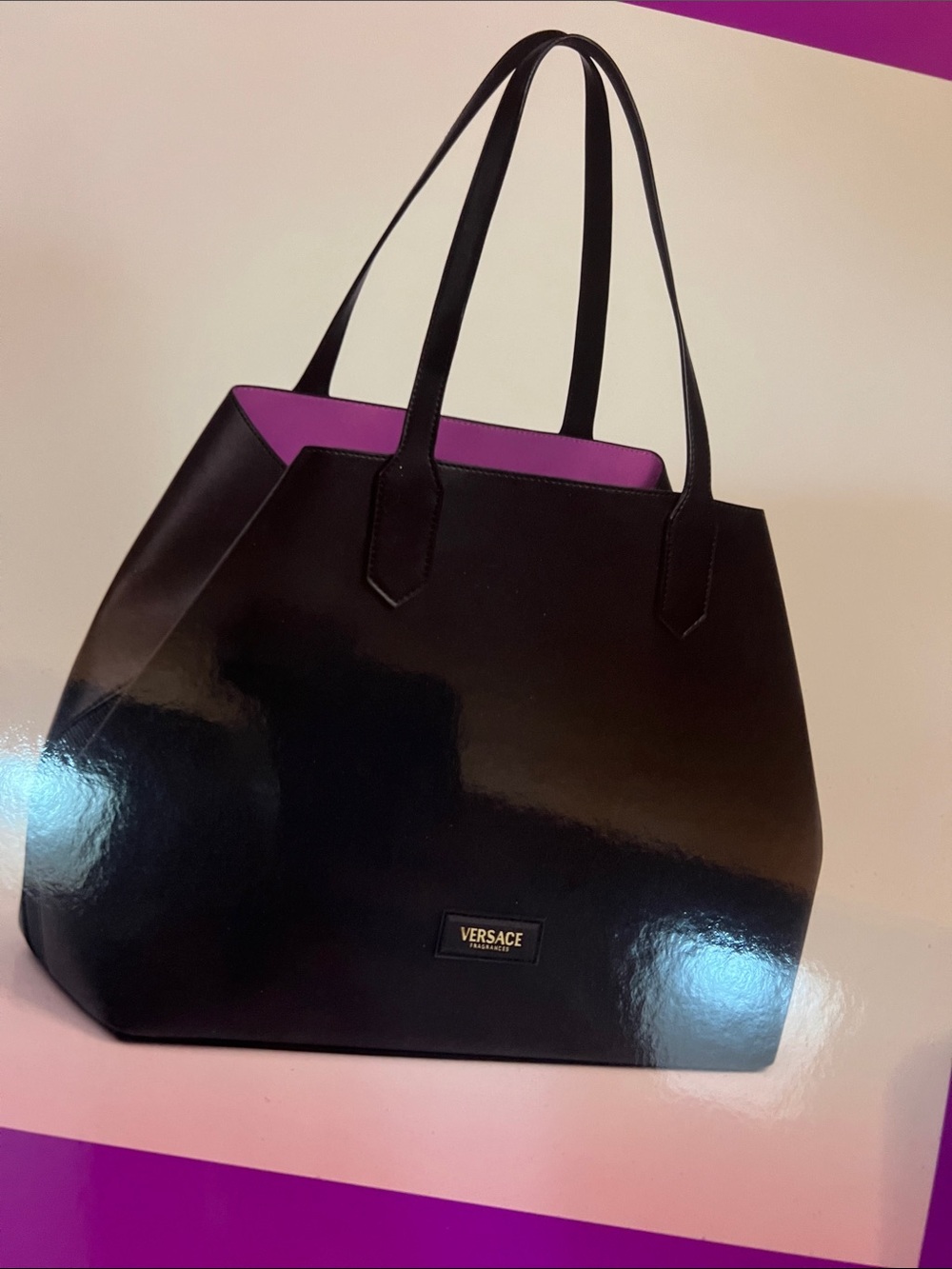 Versace perfume Black Tote NWT